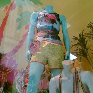 Etalagefiguur Fashion Collection, gekleurde hoogglans finish